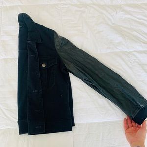Free People Black Denim Jacket